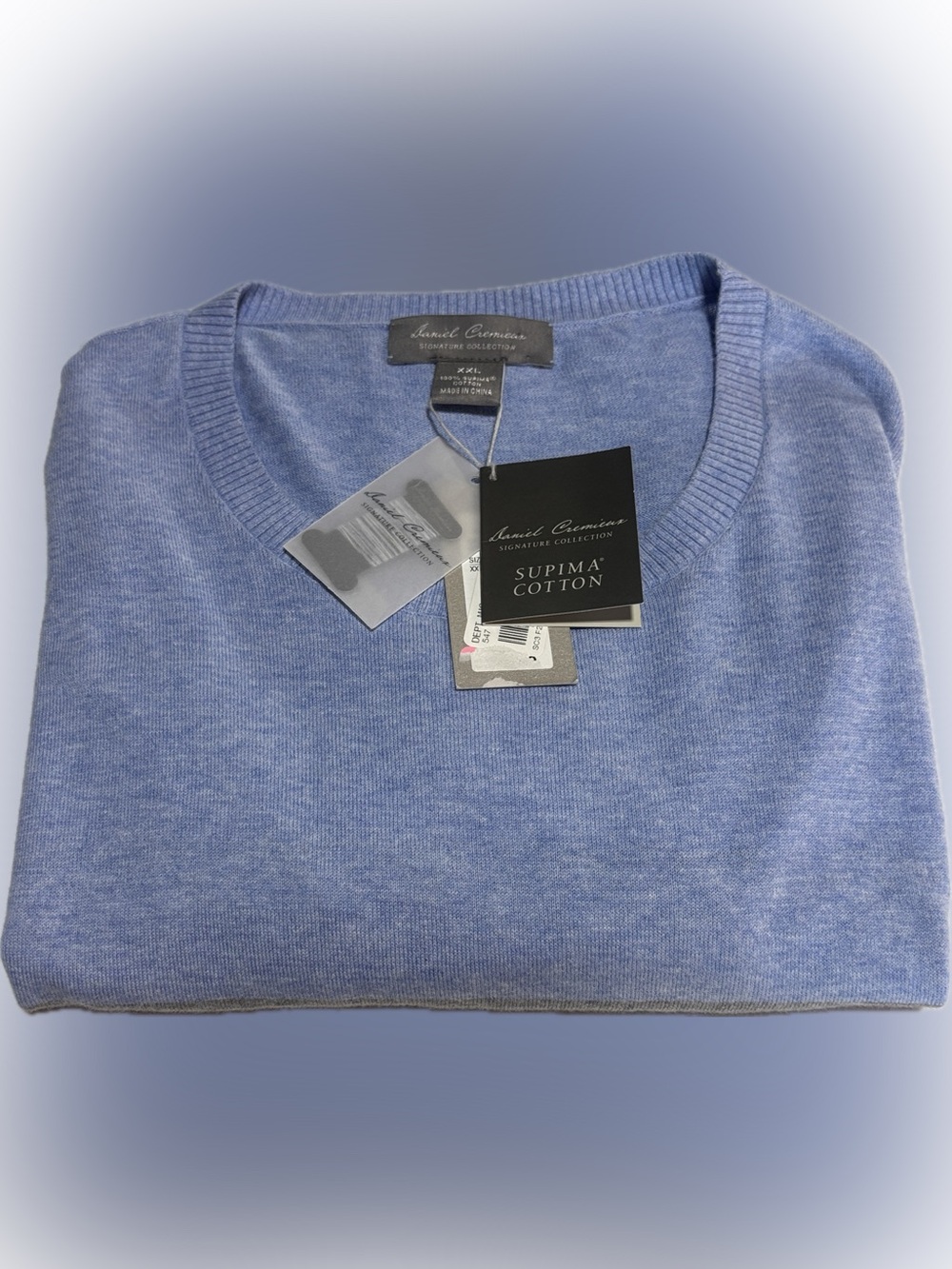 NWT Daniel Cremieux Signature Supima Cotton Colorblock Sweater Men's 2XL